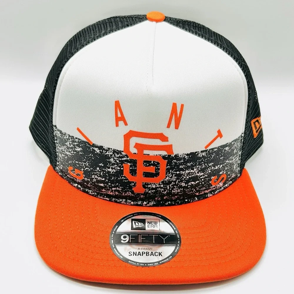 San Francisco Giants New Era Game Day A-Frame Foam Trucker Hat Cap Adjustable